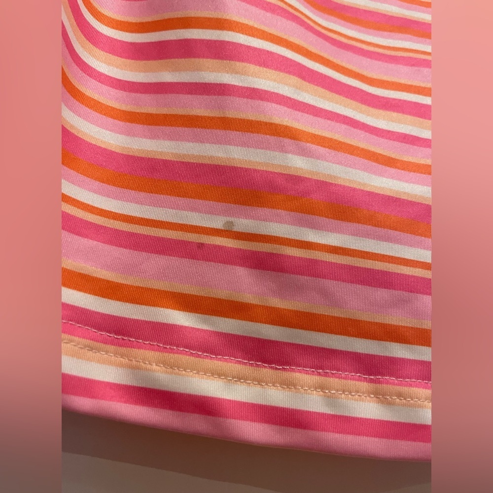 Princess Polly Pink and Yellow Striped Cropped Tank - Picture 2 of 4